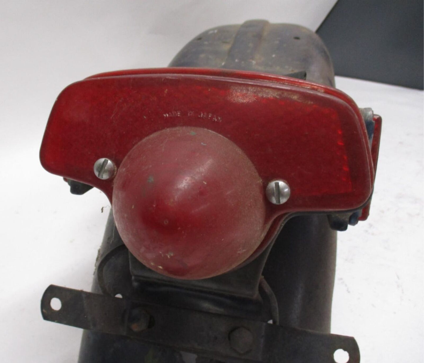Triumph Rear Fender Blue w/ Lucas England Taillight 6"
