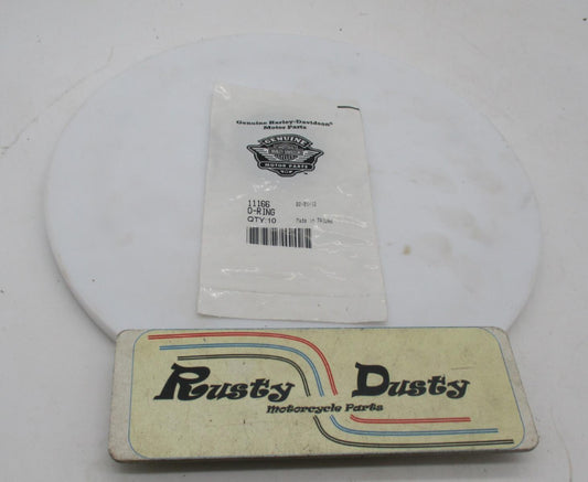 Pack of 10 Harley-Davidson Genuine NOS 4-Speed Main Drive Gear O-Rings 11166