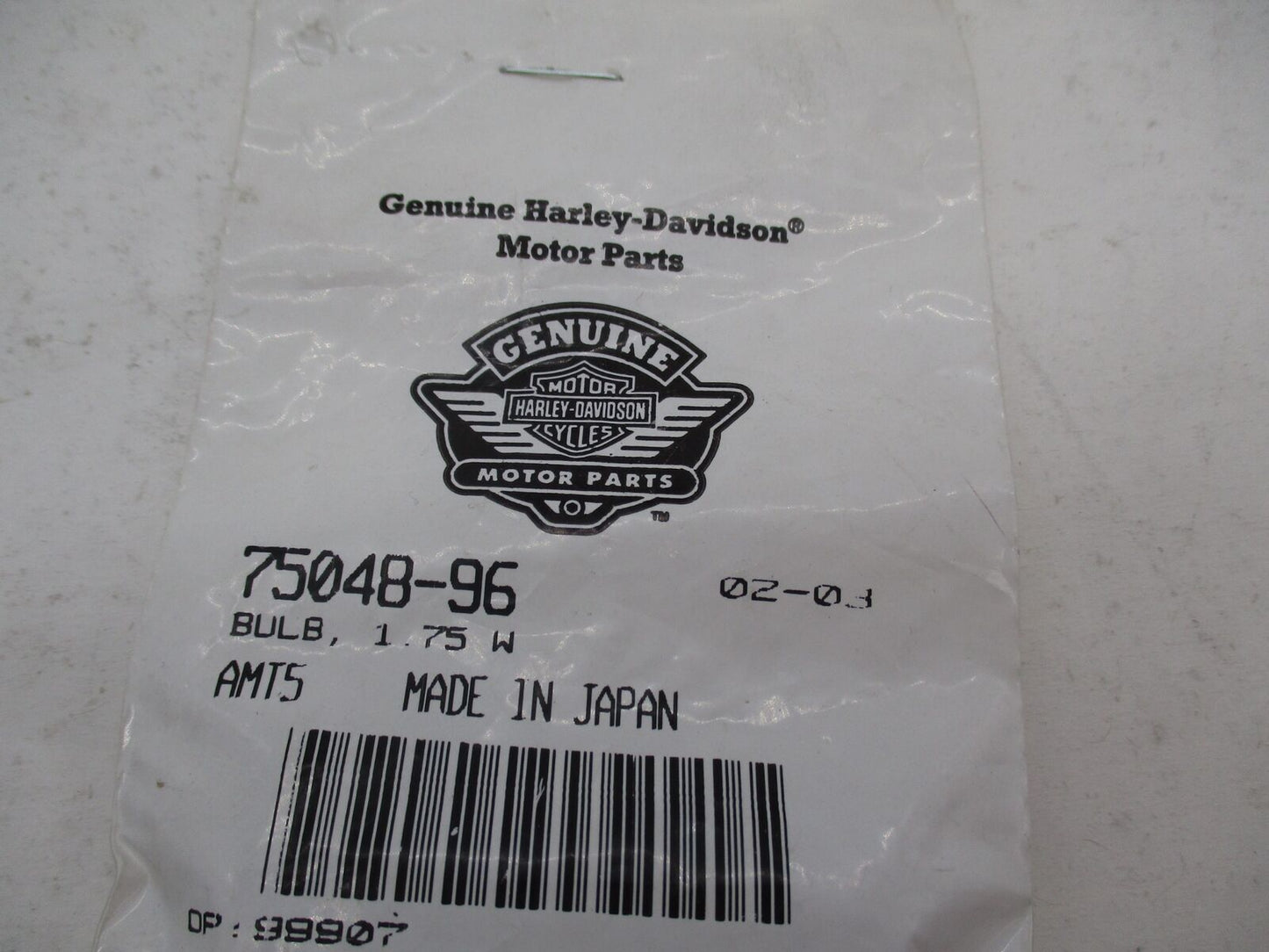 Pack of 5 Harley Davidson Genuine 1.75W Clear Bulbs 75048-96