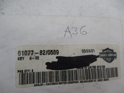 Harley Davidson Genuine NOS Key Set 61077-82 Code: 0589