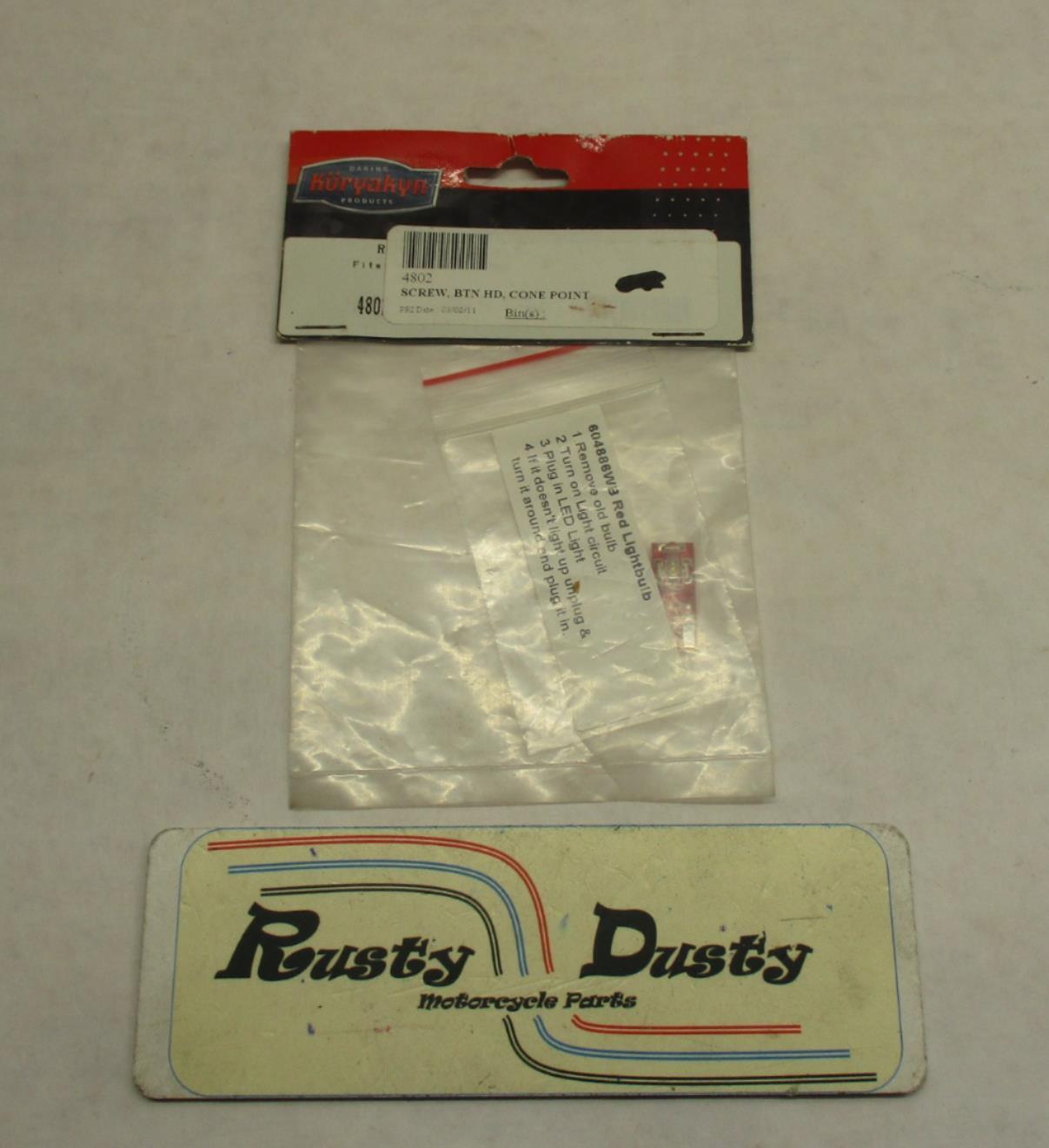 Kuryakyn 4802 Harley Davidson Red LED Wedge Bulb