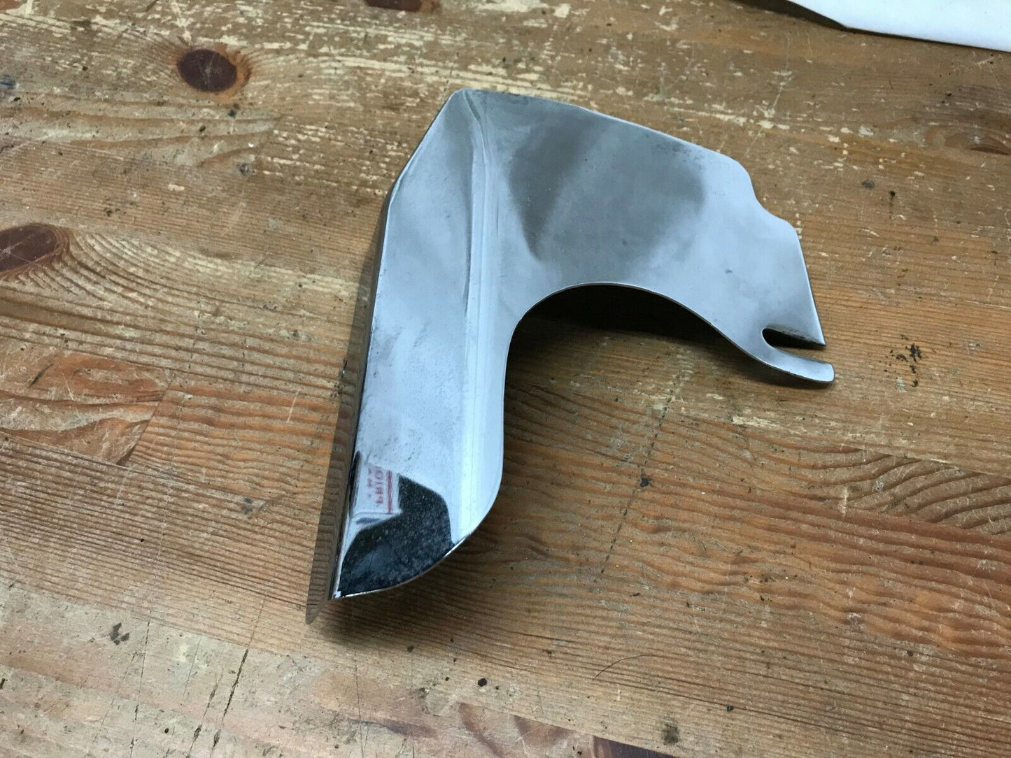 Shovelhead Exhaust Pipe Header Heat Shield Guard Chrome Used Curved