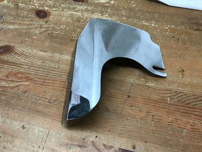 Shovelhead Exhaust Pipe Header Heat Shield Guard Chrome Used Curved