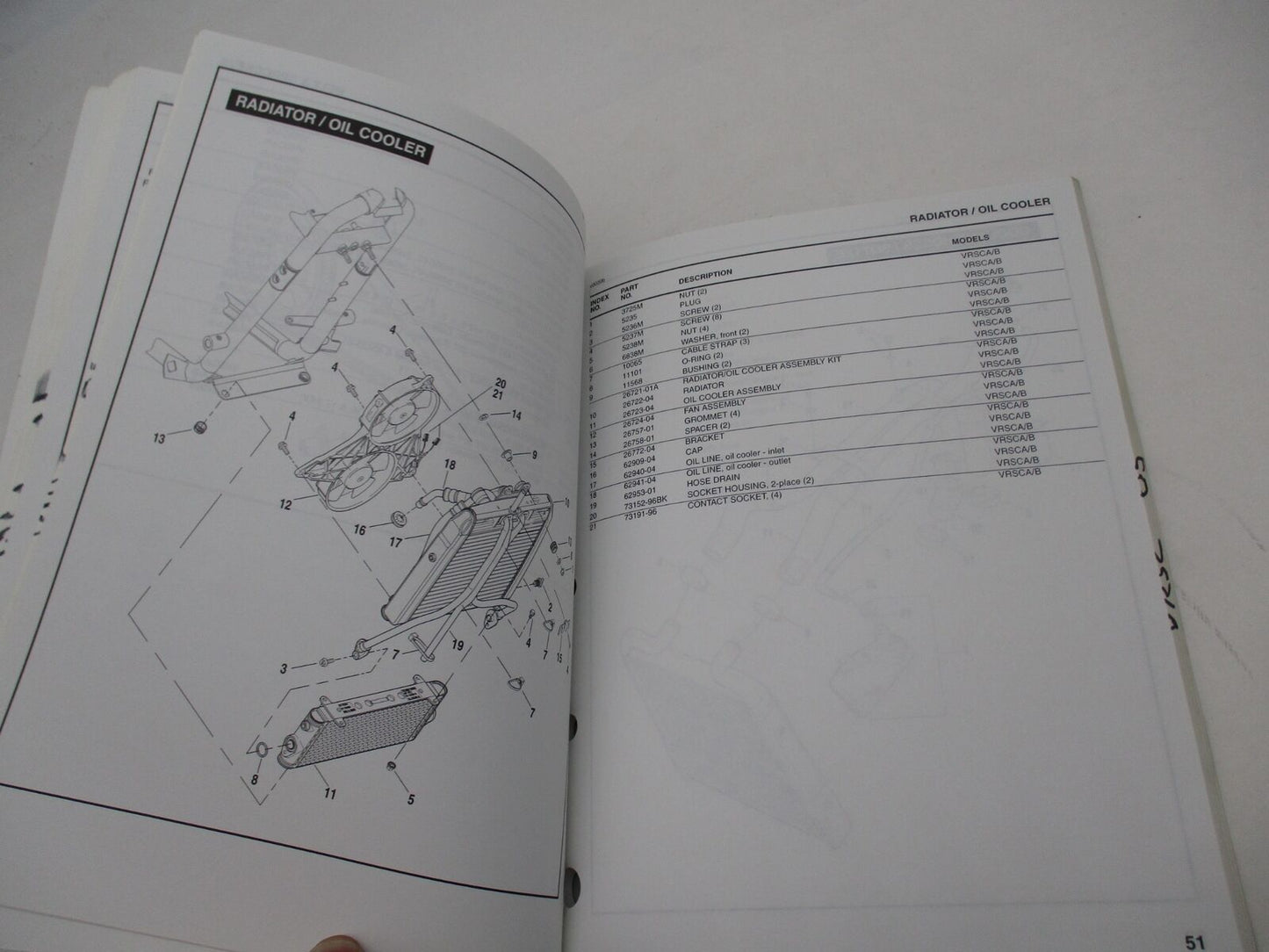 Harley Davidson Official Factory 2005 VRSC Model Parts Catalog 99457-05