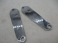 Harley Davidson Dyna Pair of Chrome Highway Peg Bracket Plates 49002-98