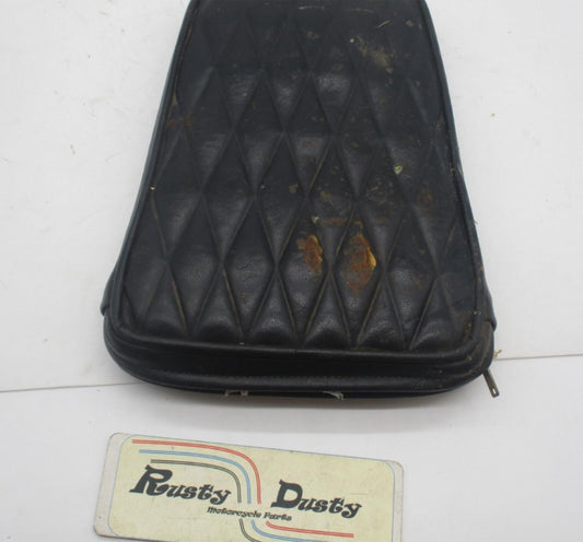 Harley Davidson Chopper Vintage Passenger Diamond Stitched Backrest Sissybar Pad