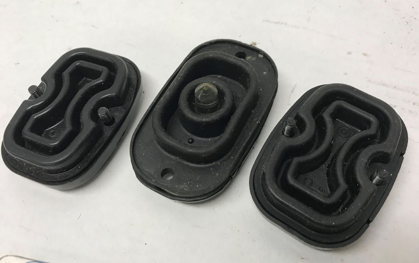 Stock OEM Lot (3) Master Brake Cylinder Covers Black Harley Davidson Softail