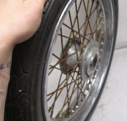Harley Davidson Narrow Glide 19X3.25 19" x 3.25" Front Dual Disc Wheel w/ Tire