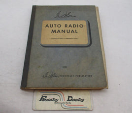 Vintage Original 1949 Howard W. Sams Photofact Folders Auto Radio Manual