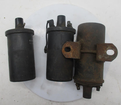 Lot of 3 Vintage Motorcycle Ignition Coils 12 Volts 126