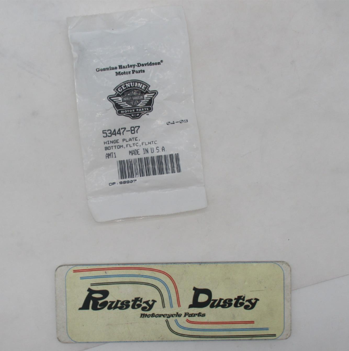 Harley Davidson Genuine NOS Bottom Hinge Plate 53447-87