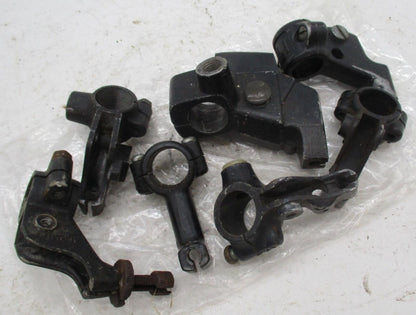 Mixed Lot of Vintage Motorcycle Hand Control Lever Brackets & Perches