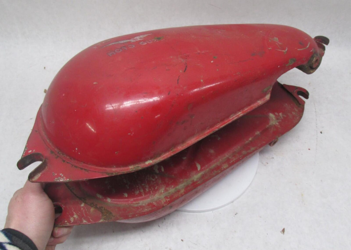 Vintage Original Paint Moto Guzzi Red RARE Gas Fuel Tank Unknown Model