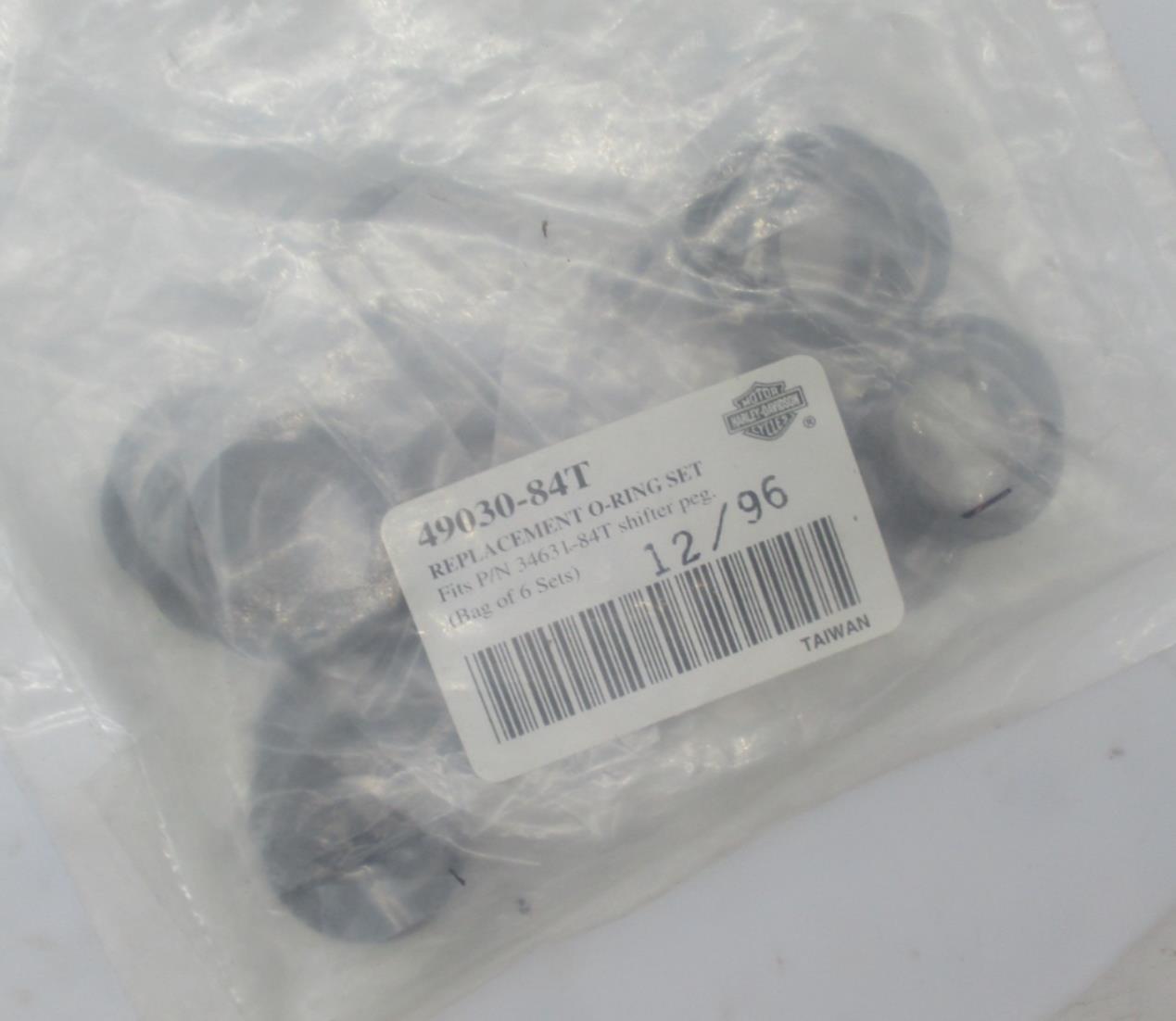 Harley Davidson Genuine NOS Shifter Peg O-Ring Set 49030-84T Bag of 6 Sets