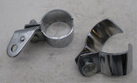 Harley Davidson Pair of Chrome Highway Peg Mounting Bracket Clamps