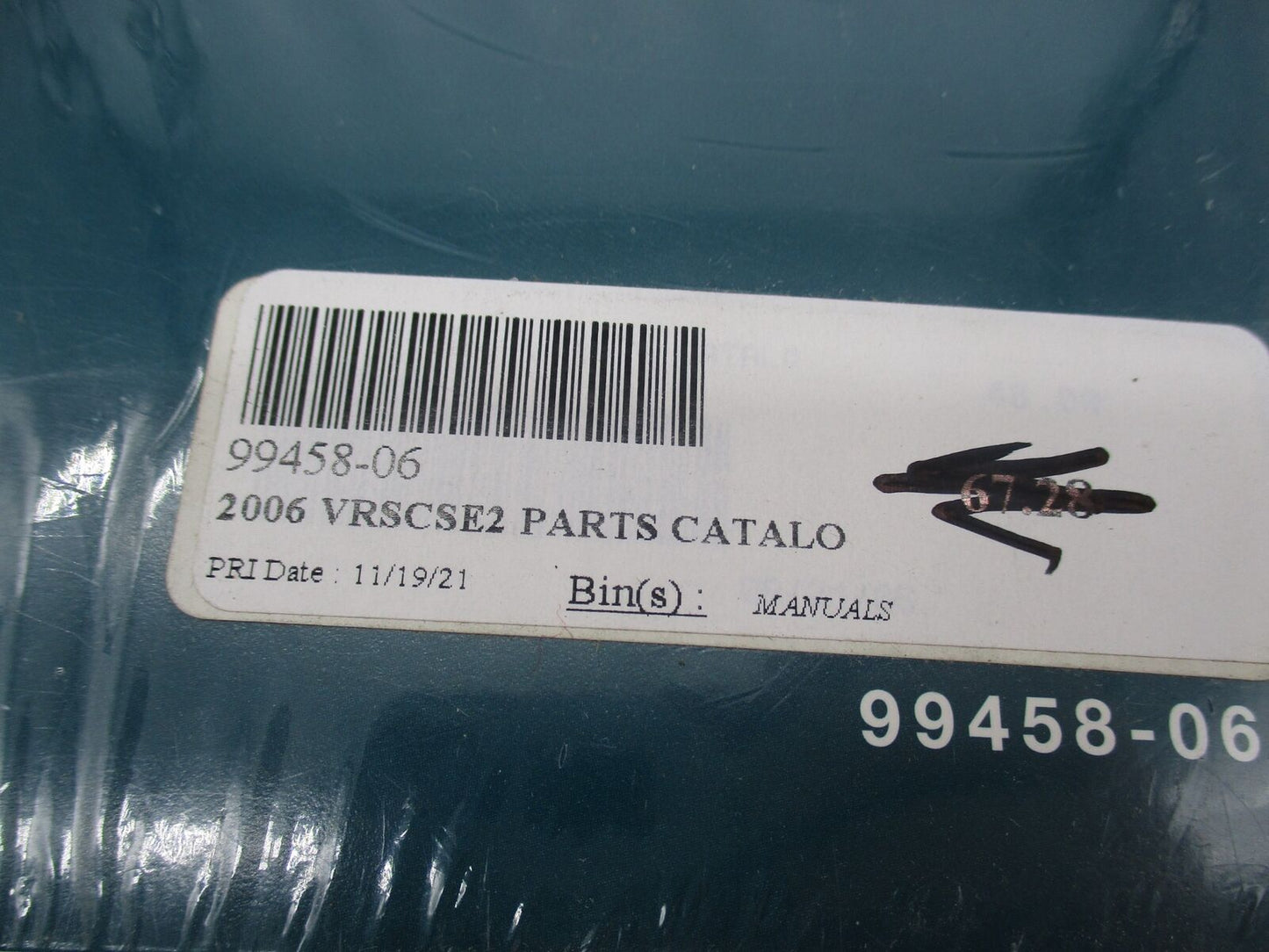 Harley Davidson Official Factory 2006 VRSCSE Model Parts Catalog 99458-06