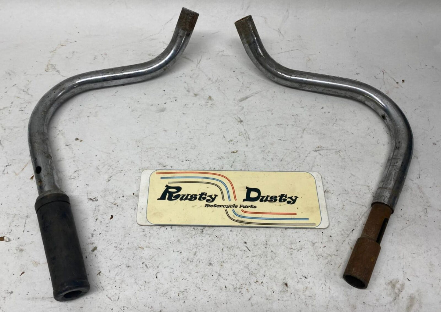 Harley Davidson Ironhead Sportster OEM Buckhorn Handlebars 2 Piece Set #2