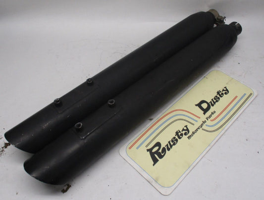 Harley Davidson Straight Open Black Painted Touring Exhaust Mufflers