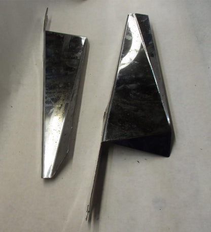 Set of Harley Touring Chrome Wind Guard Windshield Deflector