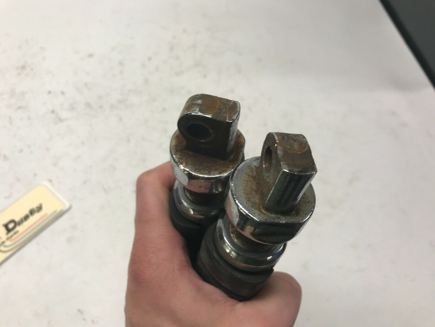 Pair (2) Original Harley Touring Highway Foot Peg Chrome Metal Rubber Shovelhead