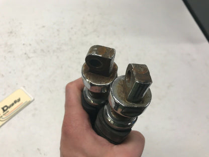 Pair (2) Original Harley Touring Highway Foot Peg Chrome Metal Rubber Shovelhead