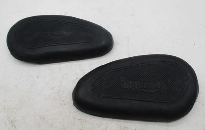 Pair of Triumph 500 650 Gas Tank Knee Pads Domi racer 95-822551