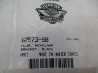 Harley Davidson Genuine NOS Black Headlamp Bracket Plug 67973-98