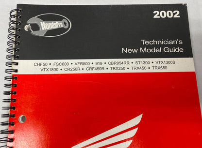 Honda 2002 Technicians New Model Guide