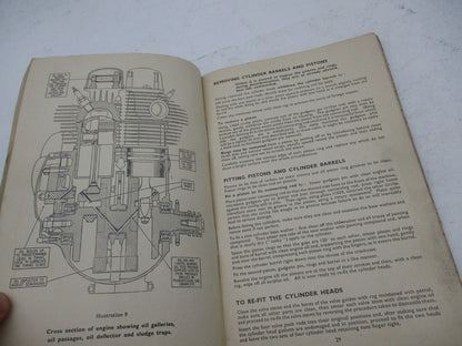 Matchless 1950 500cc Super Clubman Vertical Twin Maintenance Manual Book