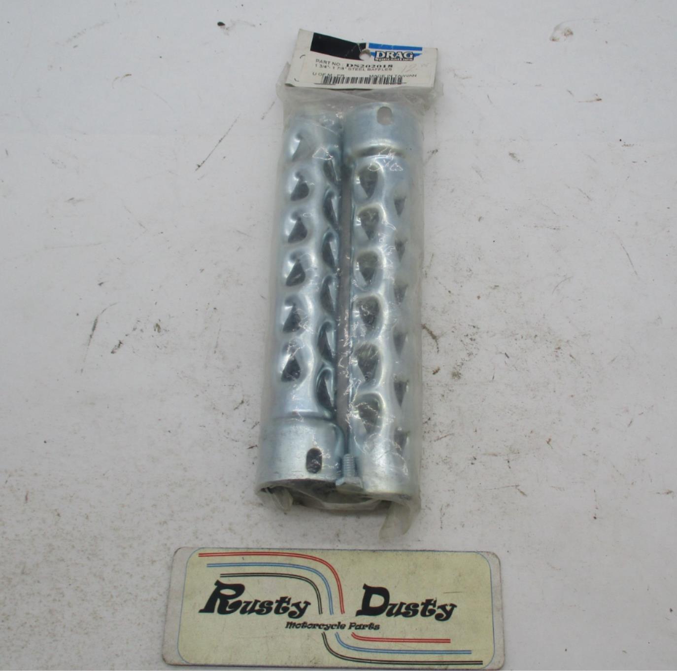 Harley Davidson Drag Specialties NOS Steel Baffles 1-3/4" - 1-7/8" DS202018