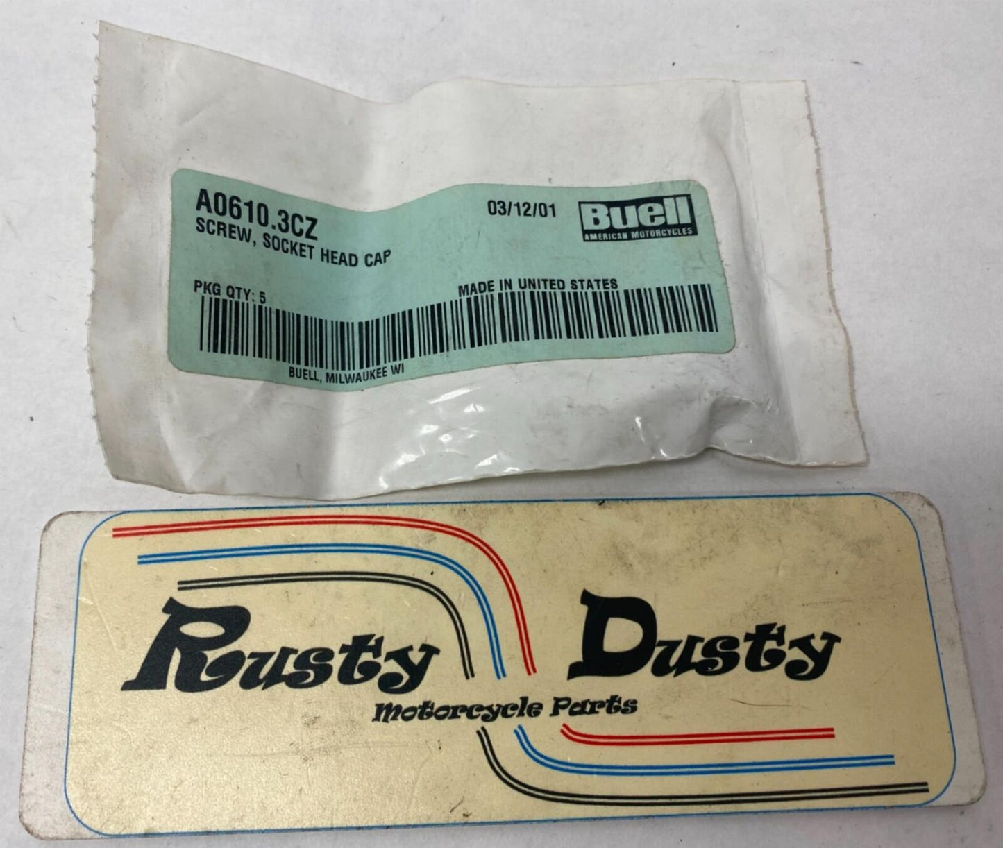 Harley Buell Socket Head Cap Screws Lot (5) A0610.3CZ
