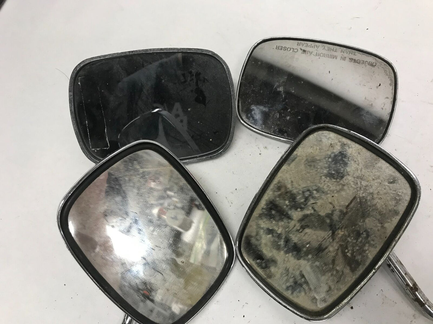 Lot of  (4) Harley Davidson aftermarket Mirrors Shovelhead Chrome Ironhead