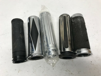 Mixed Lot of Harley-Davidson Handlebar Grips Throttle Chrome Diamond Ribbed