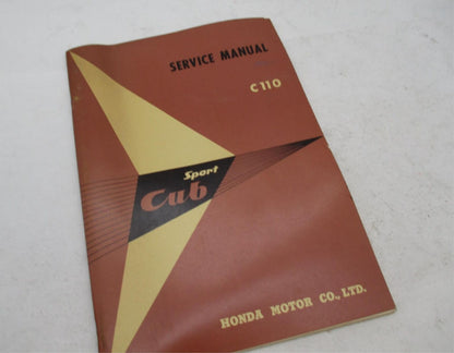 Honda Motor Co. Factory Sport Cub C110 Service Manual Book