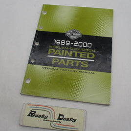 Harley Davidson Official Factory 1989-2000 Painted Parts Manual 99489-00