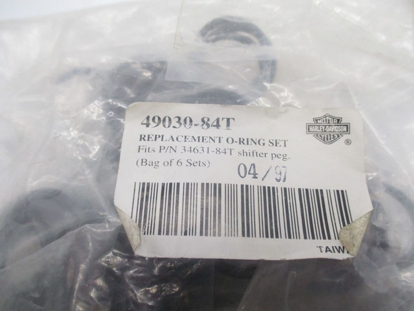 Harley-Davidson Genuine NOS Replacement O-Ring Set 49030-84T Includes 5 sets