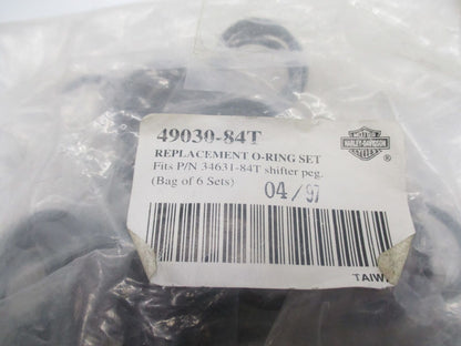 Harley-Davidson Genuine NOS Replacement O-Ring Set 49030-84T Includes 5 sets