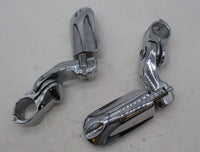 Harley Davidson Pair of Streamliner Highway Pegs with Engine Guard Clamps