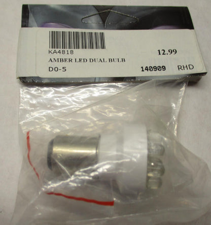Kuryakyn 4818 Two Circuit Amber Led Turn Signal Bulb Harley