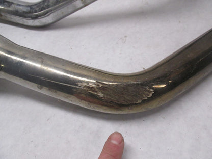 Set of Harley Davidson Shovelhead Vintage Slash Cut Drag Pipes