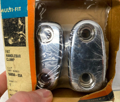 Harley Davidson Genuine Fat Handlebar Clamps Chrome 56056-03A