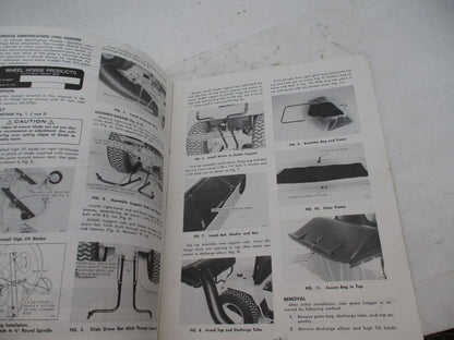 Wheel Horse 37" Mower Rear Grass Bagger Operating and Maintenance Instructions