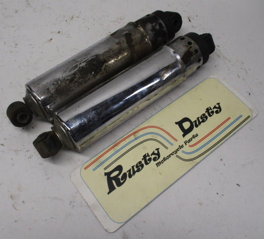 Pair of Harley Davidson 12" Chrome Covered Rear Shocks