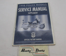 Harley Davidson Official 1998 Police Service Manual Supplement 99483-98SP
