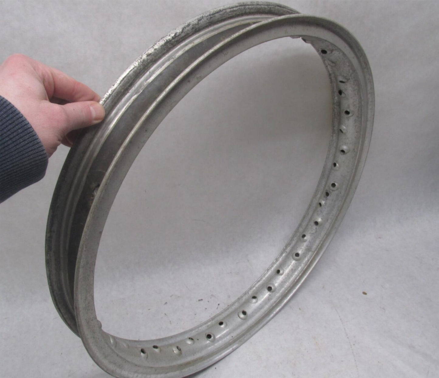 Vintage Dolomiti Aluminum 40 Spoke Motorcycle Wheel Rim 2.5 x 19" #7