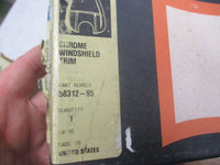 Harley Davidson Genuine NOS Chrome Windshield Trim FXDWG FXSTC 58312-95