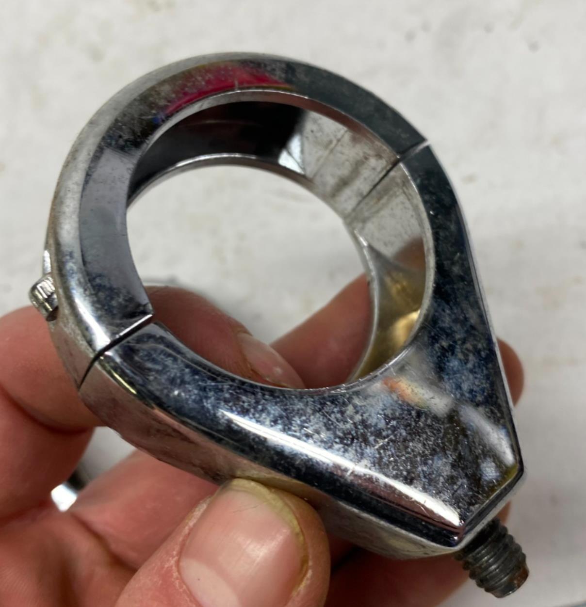 set of (2) Harley Windshield Mounting Clamps Brackets