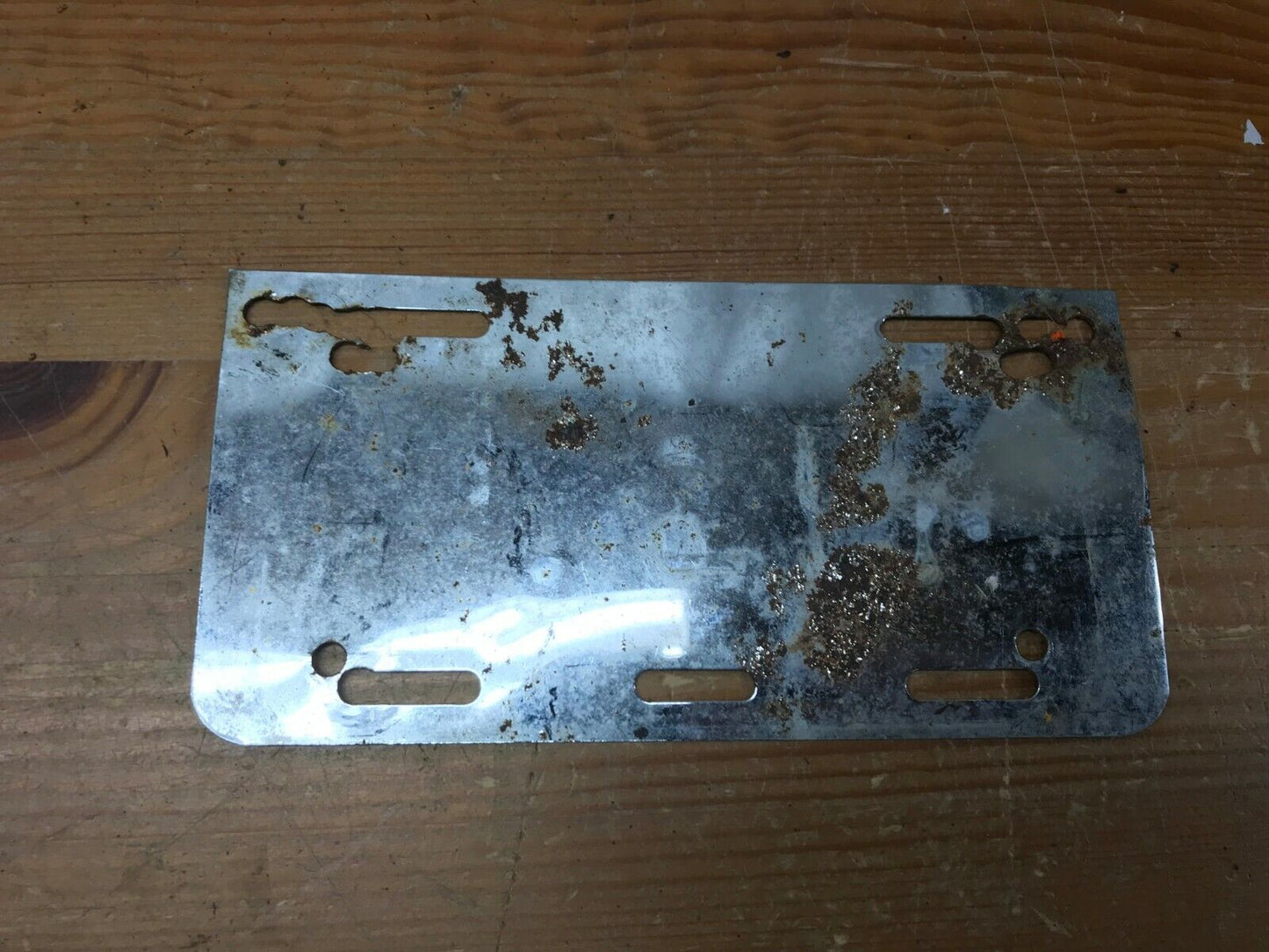 Harley Davidson Chrome License Plate Mount Holder Mounting Bracket Vintage