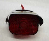 Harley Davidson Guide 97 Rear Tail Light Housing Assembly w/ Chrome wings Visor