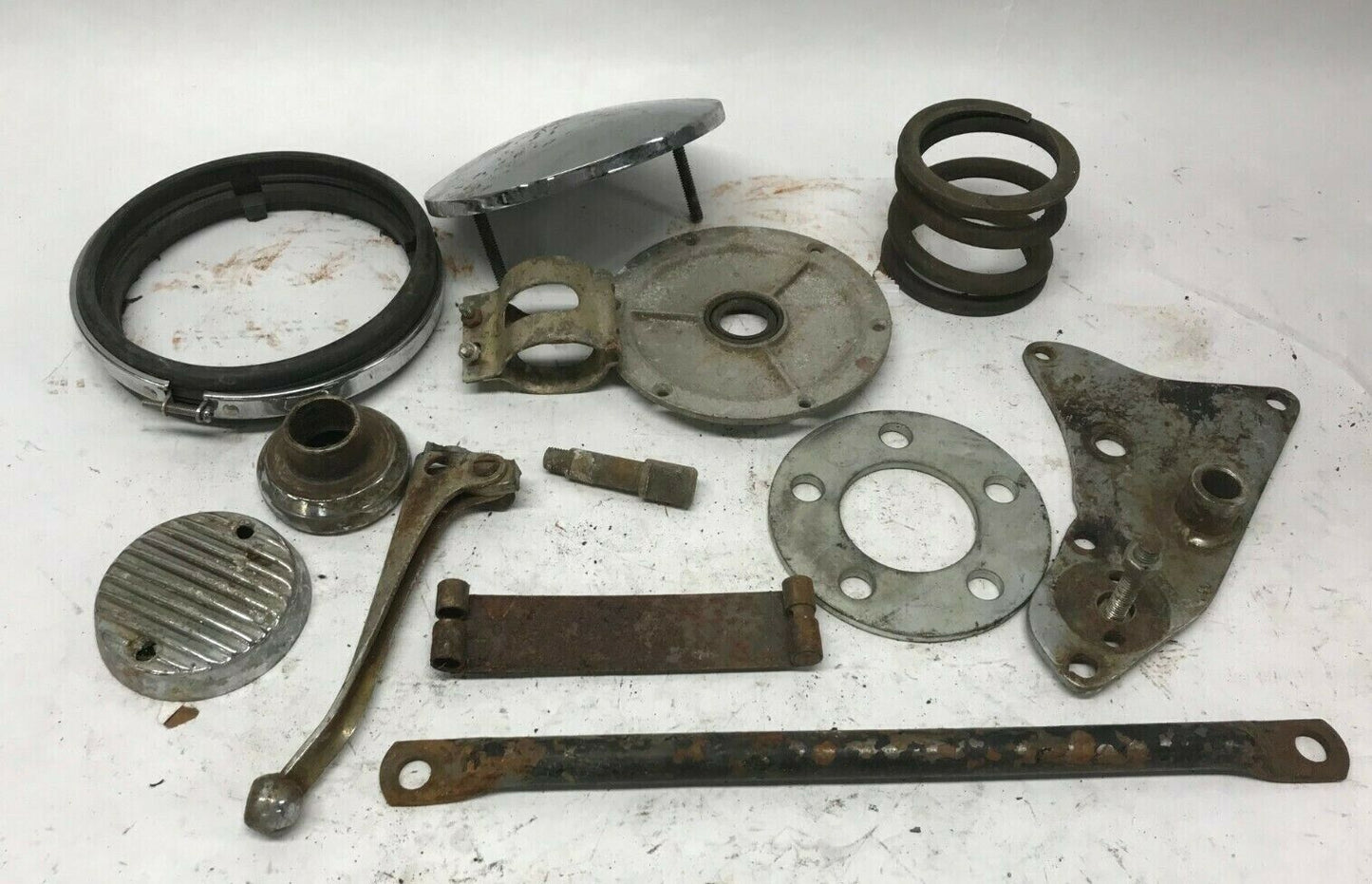 Triumph T120 650 Tr6 Mics Parts lot Lever Brackets Covers spring